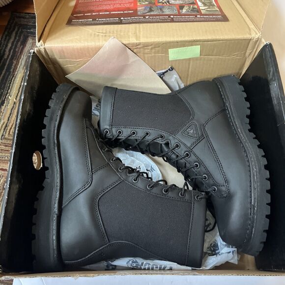 MENS ROCKY 2080 8” PORTLAND LACE-TO-TOE WATERPROOF BOOTS SIZE‎ 8M NIB - Picture 9 of 14